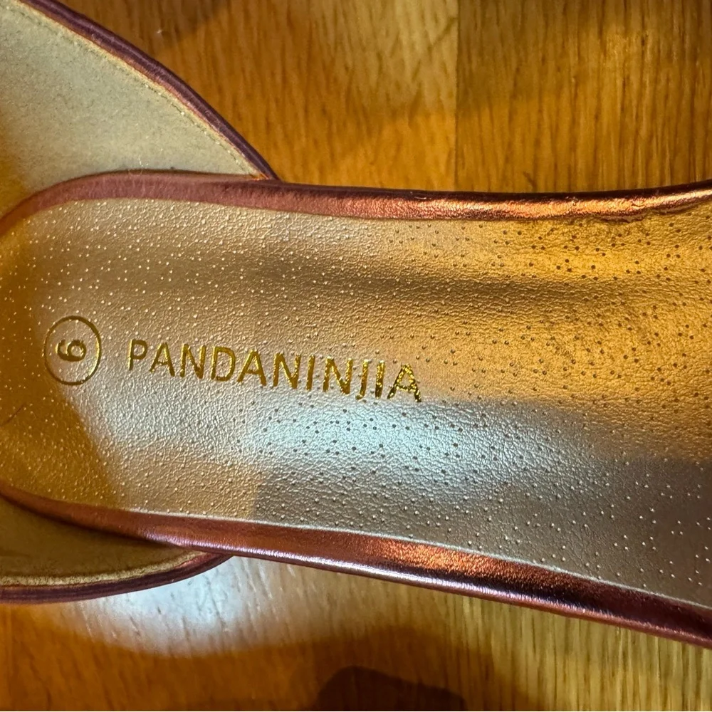 Panda Ninjia Brand Beautiful Pink Glitter Women's Heals size 6 Formal Prom HOCO